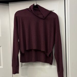 American Eagle Maroon Cowl Neck top
